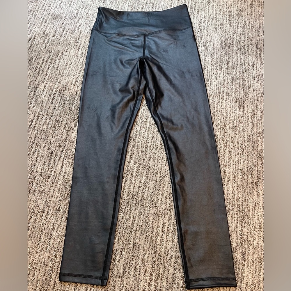 ZYIA Black Metallic Light n Tight Leggings